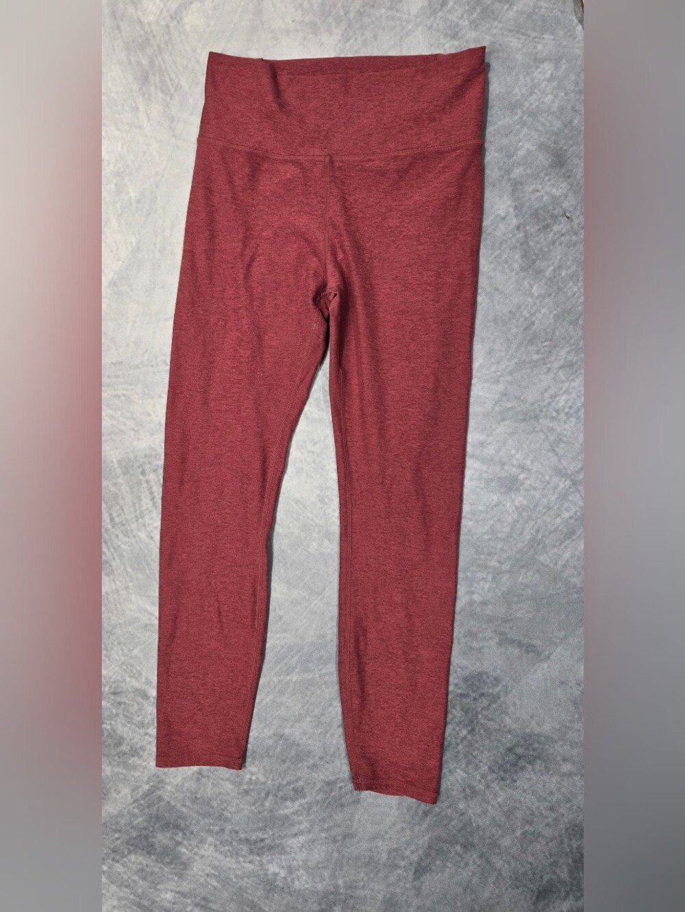 VUORI Clean Elevation Light Red Heather 7/8 Activewear Leggings